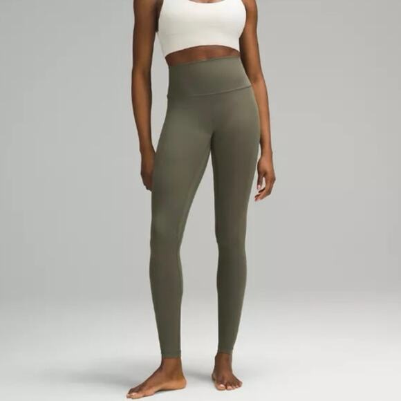 NWT Lululemon Align High-Rise Pant 28” Leggings Army Olive Green Womens Size 2 - Picture 1 of 7